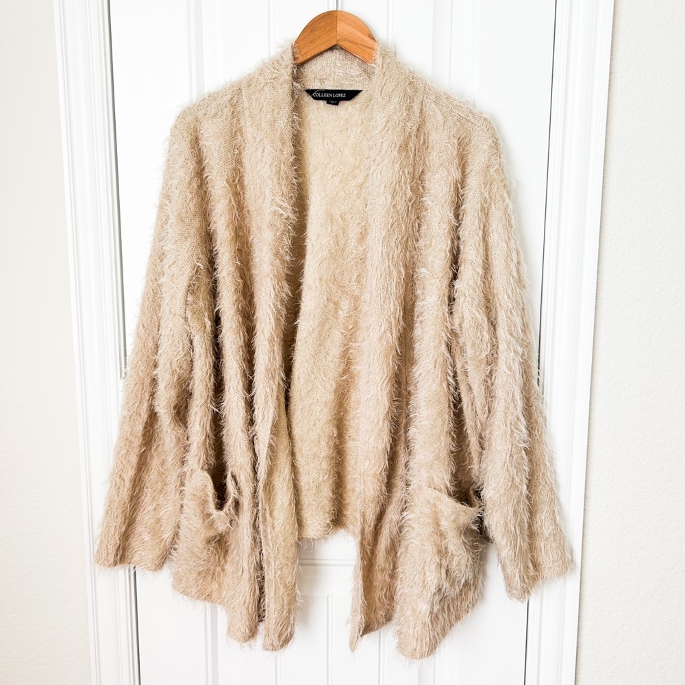 Colleen Lopez Fuzzy Cream Sweater